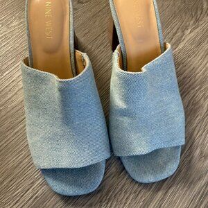 nine west mezclilla zapatilla shoes